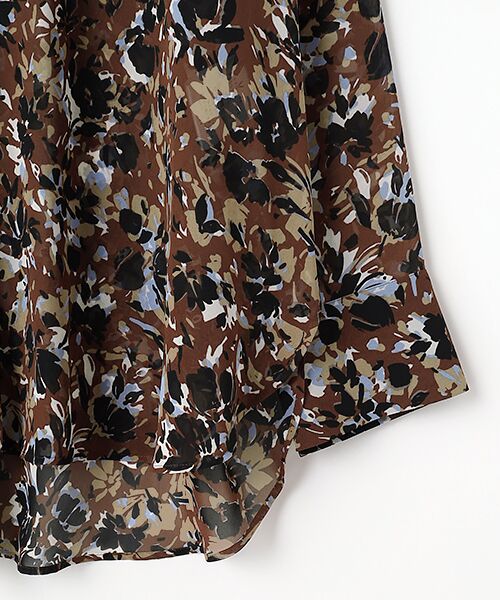 L'EQUIPE / レキップ シャツ・ブラウス | フラワーシフォンプリントブラウス | 詳細3