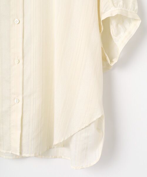 L'EQUIPE / レキップ シャツ・ブラウス | コットンナイロンランダムストライプブラウス | 詳細3