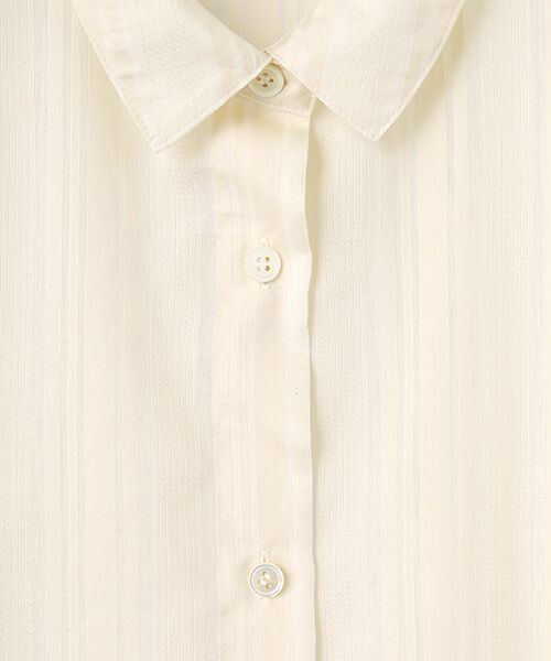 L'EQUIPE / レキップ シャツ・ブラウス | コットンナイロンランダムストライプブラウス | 詳細4