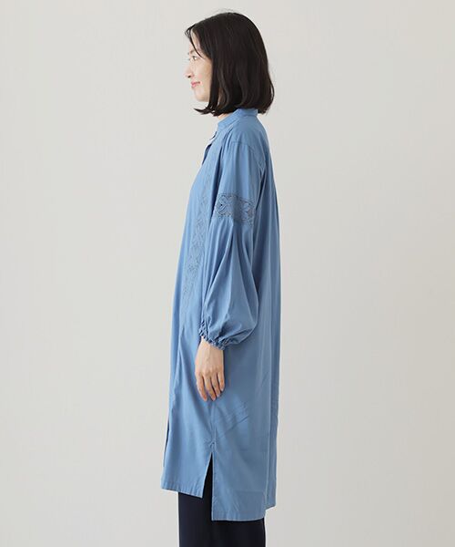 L'EQUIPE / レキップ ロング・マキシ丈ワンピース | コットンレーヨンローンボタニカルダイワンピース | 詳細7