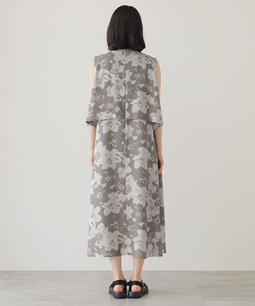 L'EQUIPE / レキップ ロング・マキシ丈ワンピース | グラデーションフラワープリントワンピース | 詳細8