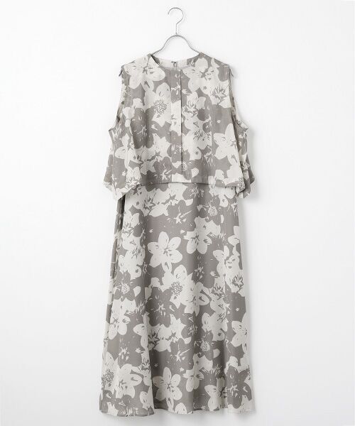 L'EQUIPE / レキップ ロング・マキシ丈ワンピース | グラデーションフラワープリントワンピース | 詳細11