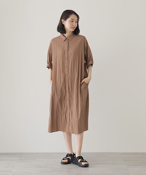 L'EQUIPE / レキップ ロング・マキシ丈ワンピース | レーヨンナイロンライトワッシャーワンピース | 詳細8