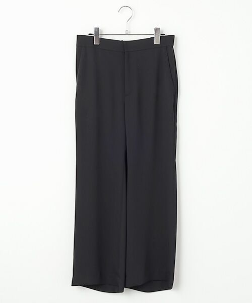 L'EQUIPE/レキップ エステルダブルクロスパンツ ブラック 38