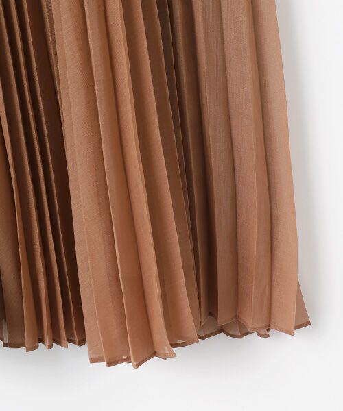 L'EQUIPE / レキップ ロング・マキシ丈スカート | ソフトオーガンジープリーツスカート | 詳細3