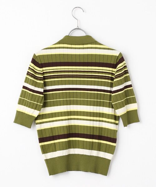 L'EQUIPE / レキップ ニット・セーター | 綿リブボーダーポロニット | 詳細2