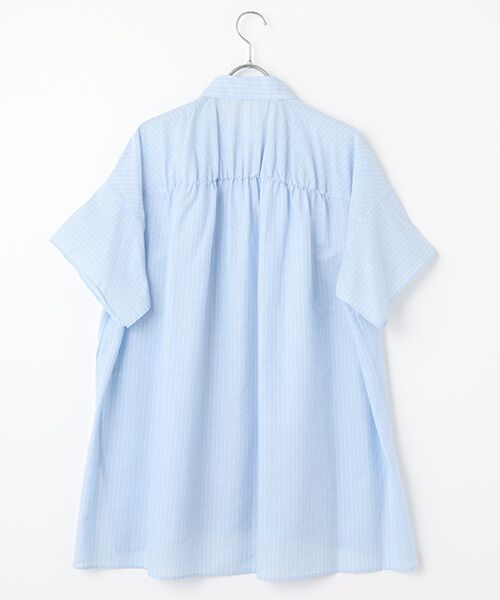 L'EQUIPE / レキップ シャツ・ブラウス | 綿和紙ボイルストライプシャツ | 詳細3