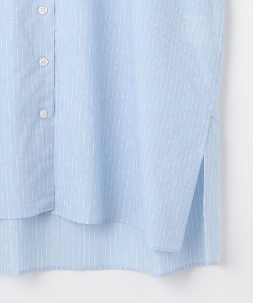 L'EQUIPE / レキップ シャツ・ブラウス | 綿和紙ボイルストライプシャツ | 詳細5