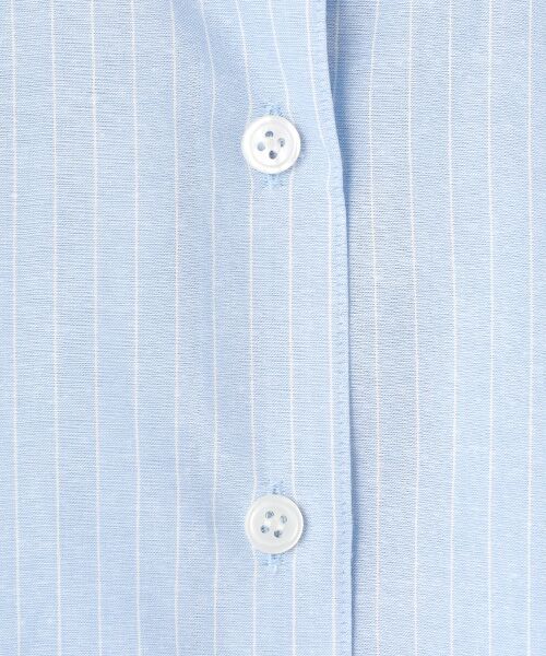 L'EQUIPE / レキップ シャツ・ブラウス | 綿和紙ボイルストライプシャツ | 詳細7