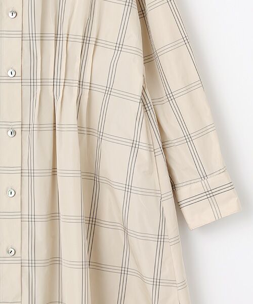 L'EQUIPE / レキップ ロング・マキシ丈ワンピース | マイクロタフタチェック/マイクロタフタシャツワンピース | 詳細3