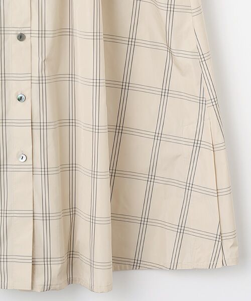 L'EQUIPE / レキップ ロング・マキシ丈ワンピース | マイクロタフタチェック/マイクロタフタシャツワンピース | 詳細4