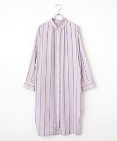 L'EQUIPE / レキップ ロング・マキシ丈ワンピース | グラデーションキュプラストライプワンピース