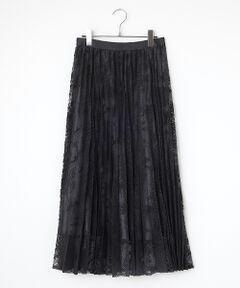 L'EQUIPE / レキップ ロング・マキシ丈スカート | リーフ柄メッシュレーススカート