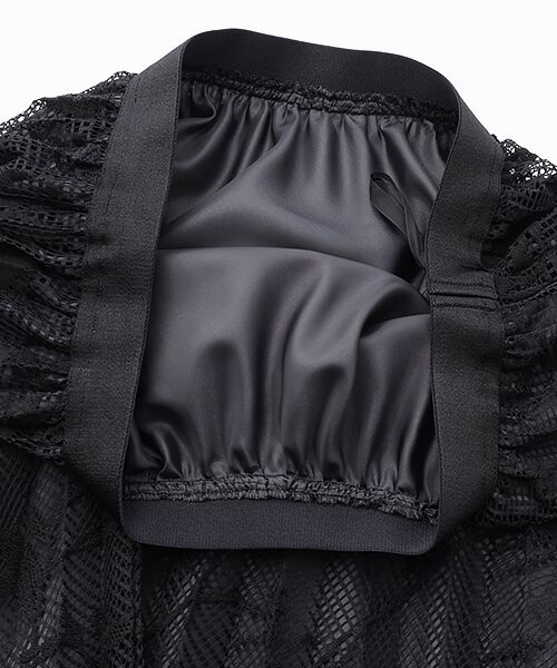 L'EQUIPE / レキップ ロング・マキシ丈スカート | リーフ柄メッシュレーススカート | 詳細5