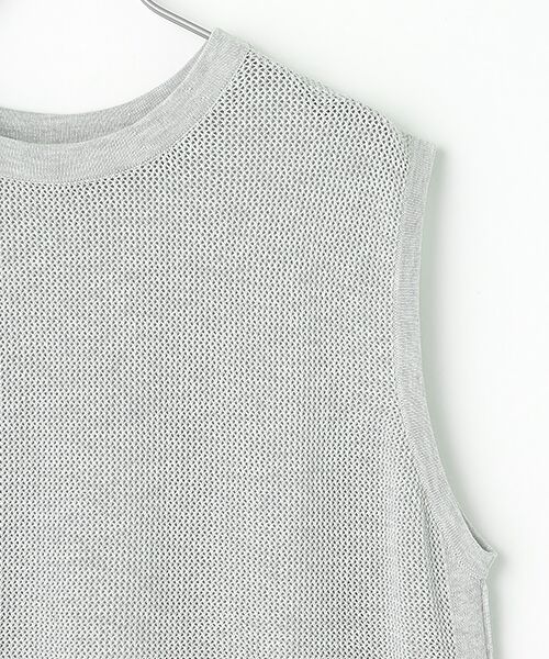 L'EQUIPE / レキップ ベスト | 透かし柄ロングベスト | 詳細3