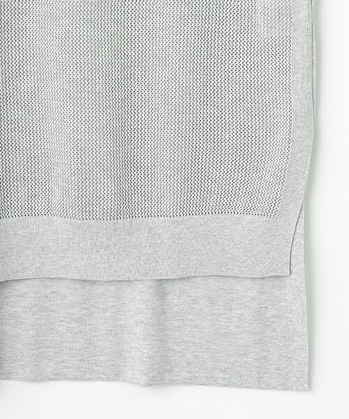 L'EQUIPE / レキップ ベスト | 透かし柄ロングベスト | 詳細4