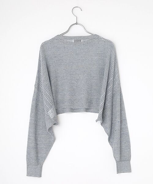 L'EQUIPE / レキップ ニット・セーター | ［eclat 2025年6月号掲載］透かし柄リネンニットプルオーバー | 詳細1