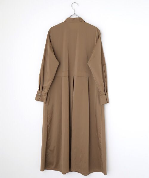 L'EQUIPE / レキップ ロング・マキシ丈ワンピース | ストレッチタフタシャツワンピース | 詳細1