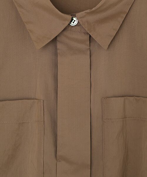 L'EQUIPE / レキップ ロング・マキシ丈ワンピース | ストレッチタフタシャツワンピース | 詳細6