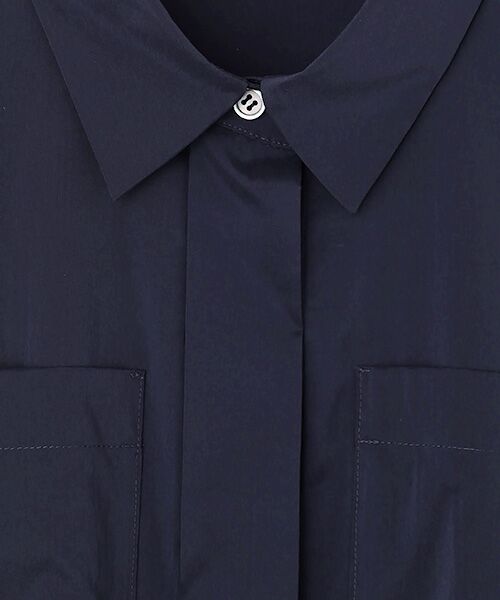 L'EQUIPE / レキップ ロング・マキシ丈ワンピース | ストレッチタフタシャツワンピース | 詳細7