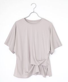 L'EQUIPE / レキップ カットソー | コットンスムースアシンメトリータックカットソー