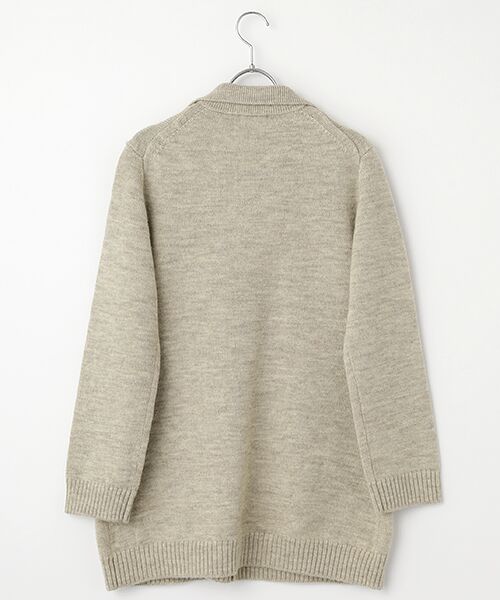L'EQUIPE / レキップ ピーコート | ナチュラルカラーウールニットPコート | 詳細1