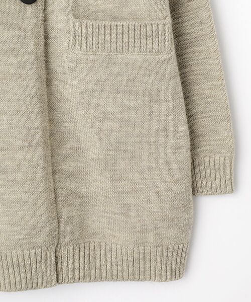 L'EQUIPE / レキップ ピーコート | ナチュラルカラーウールニットPコート | 詳細3