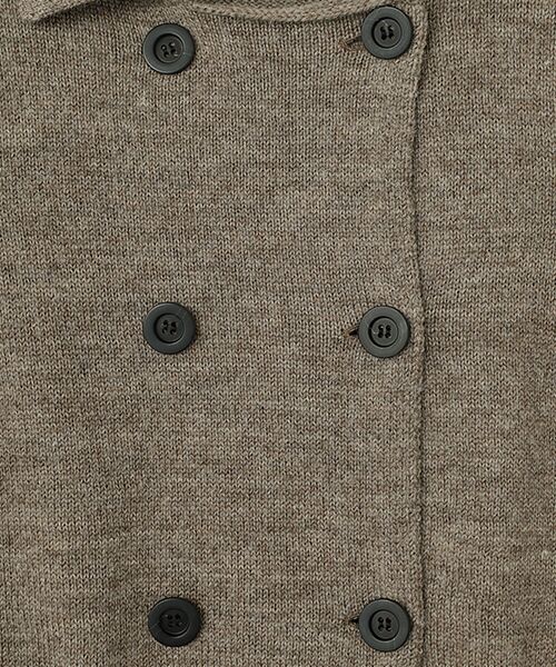 L'EQUIPE / レキップ ピーコート | ナチュラルカラーウールニットPコート | 詳細6