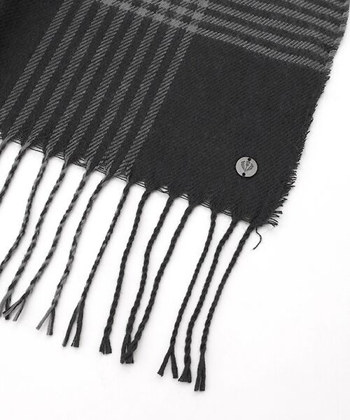L'EQUIPE / レキップ マフラー・ショール・スヌード・ストール | ラメ入りチェックストール | 詳細1