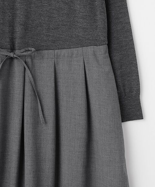 L'EQUIPE / レキップ ロング・マキシ丈ワンピース | ウール梳毛＆ウール混トロピカルワンピース | 詳細3