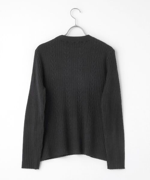 L'EQUIPE / レキップ ニット・セーター | セミ梳毛ケーブルニットプルオーバー | 詳細2