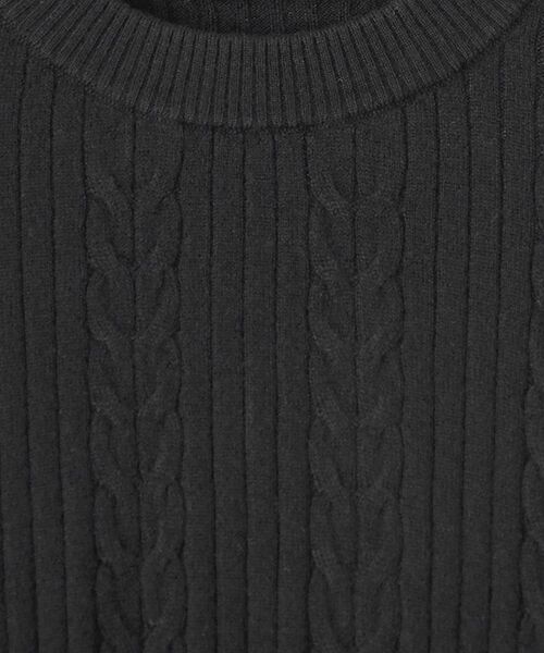 L'EQUIPE / レキップ ニット・セーター | セミ梳毛ケーブルニットプルオーバー | 詳細5