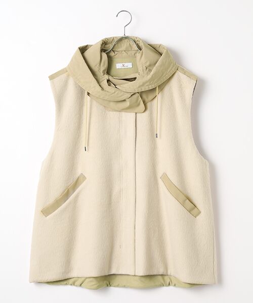 L'EQUIPE / レキップ その他アウター | シャギージャージベスト（ベージュ）