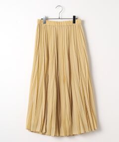 L'EQUIPE / レキップ ロング・マキシ丈スカート | ウールシャンブレープリーツスカート
