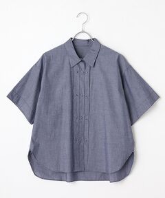 L'EQUIPE / レキップ シャツ・ブラウス | 60コットンシルクローンハーフスリーブシャツ