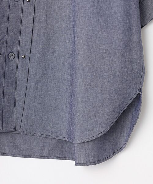 L'EQUIPE / レキップ シャツ・ブラウス | 60コットンシルクローンハーフスリーブシャツ | 詳細3