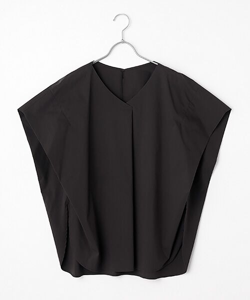 L'EQUIPE / レキップ シャツ・ブラウス | タイプライターバイオストレッチブラウス（ブラック）