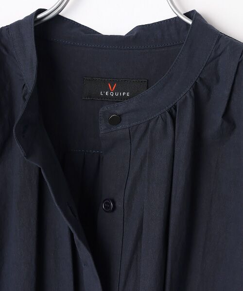 L'EQUIPE / レキップ ロング・マキシ丈ワンピース | タンブラーコットンタイプライターワンピース | 詳細6