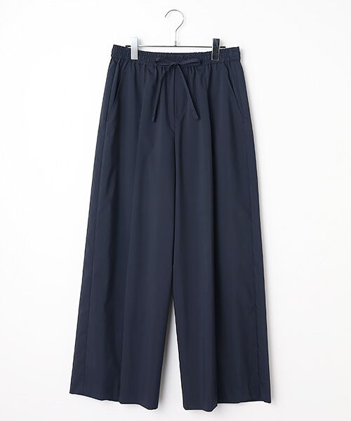 L'EQUIPE / レキップ その他パンツ | ミストプレーンストレッチワイドパンツ（ネイビー）