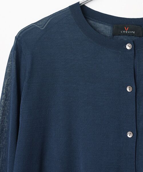 L'EQUIPE / レキップ カーディガン・ボレロ | ギマコットンクルーネックカーディガン | 詳細4