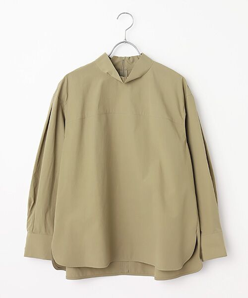 L'EQUIPE / レキップ シャツ・ブラウス | オーガニックタイプライターブラウス（カーキ）