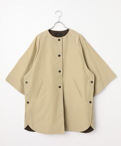 コットンナイロングログランコート