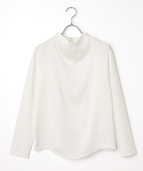 L'EQUIPE / レキップ カットソー | ウェーブクロス＆ベアスムースカットソー（ホワイト）