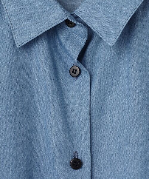 L'EQUIPE / レキップ シャツ・ブラウス | コットンリヨセルダンガリースクエアボリュームスリーブシャツ | 詳細1