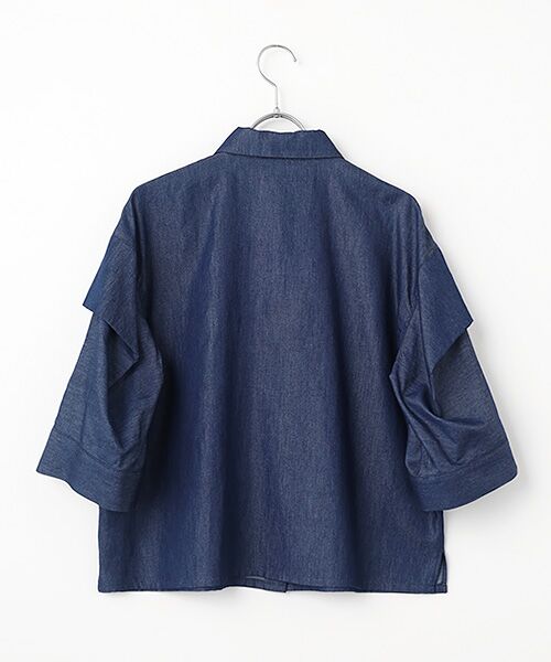 L'EQUIPE / レキップ シャツ・ブラウス | コットンリヨセルダンガリースクエアボリュームスリーブシャツ | 詳細2