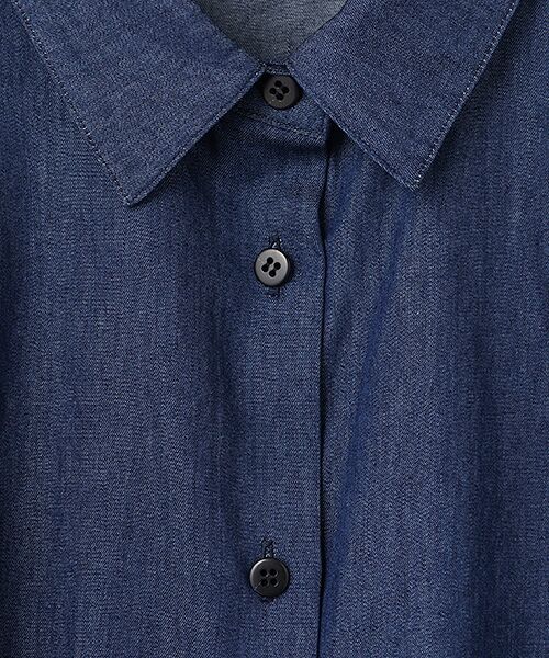 L'EQUIPE / レキップ シャツ・ブラウス | コットンリヨセルダンガリースクエアボリュームスリーブシャツ | 詳細5