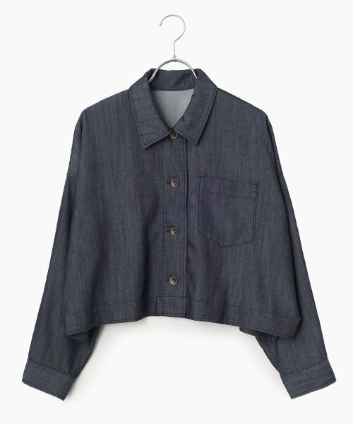 L'EQUIPE / レキップ シャツ・ブラウス | ソフトデニムブラウス（インディゴブルー）
