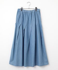 L'EQUIPE / レキップ デニムスカート | コットンリヨセルダンガリースカート
