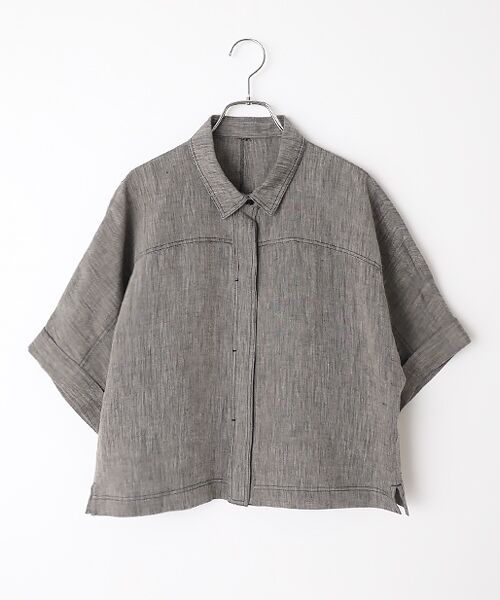 L'EQUIPE / レキップ シャツ・ブラウス | ［eclat 2026年5月号掲載商品］ヘンプ麻シャツ（ブラック系その他）