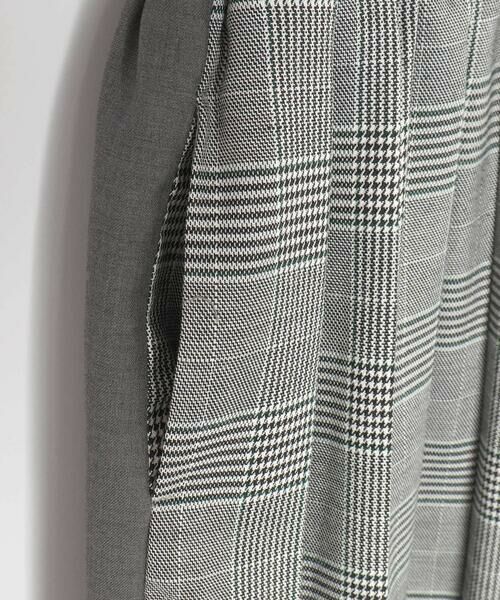 LIBERCORE par BEBE / リベルコア パル ベベ ミニ丈・ひざ丈ワンピース | 天竺ｘチェックスカートドッキングワンピース親子お揃い(110~140cm) | 詳細10